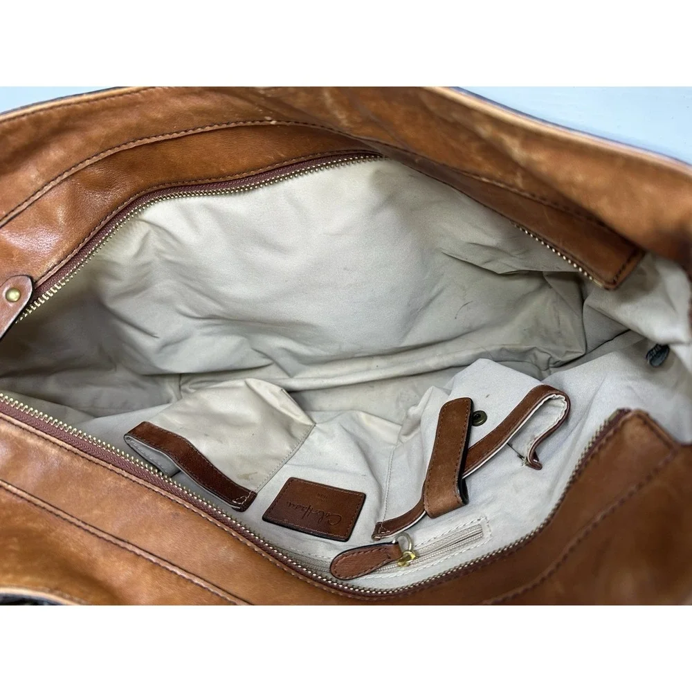 Cole Haan Paige H06 British Tan or Brown Leather Satchel